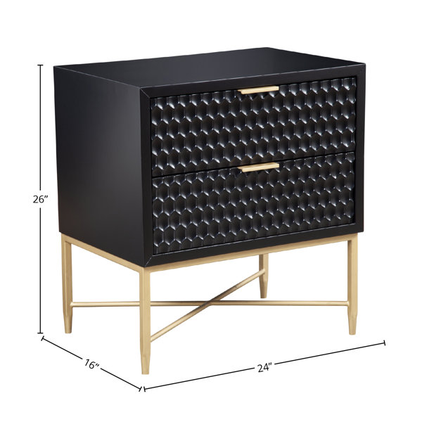 Capra 2 Drawer Nightstand & Reviews AllModern